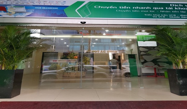 Thi công cửa tự động cho ngân hàng Vietcombank và TP Bank